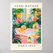 Labrador Beige Dans La Baignoire, Impression D'Art (Devant)