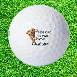 Labrador Best Dad Gift  Golfballen