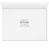 Labrador Black Dog Forrest Butterfly Verjaardag (Binenzijde Horizontaal (Onderkant))