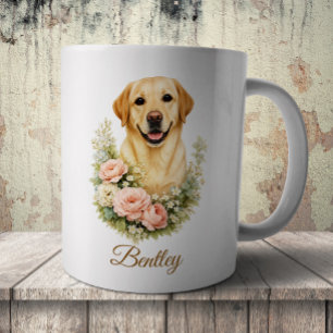 Labrador Bloemportret Koffiemok