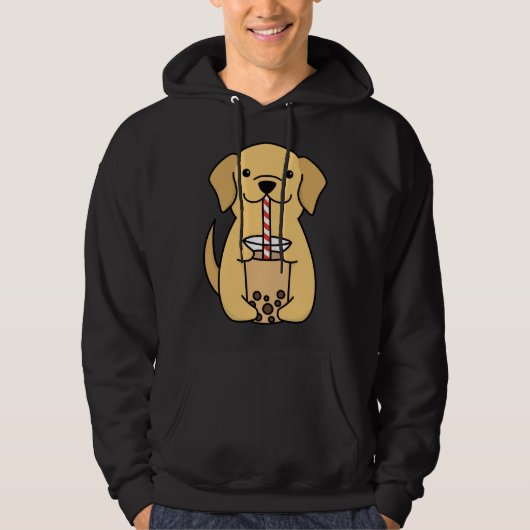 Labrador Bubble Tea Hoodie (Voorkant)