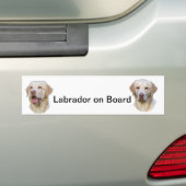 labrador bumper sticker (Op auto)