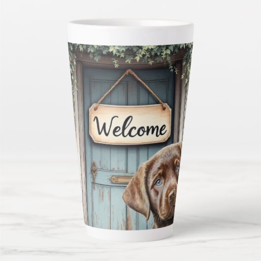 Labrador Ceramic Latte Mug (Devant)