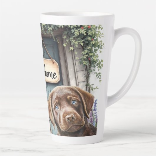 Labrador Ceramic Latte Mug (Droite)