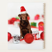 Labrador Chien Noël w Cadeaux Sac cadeau de Santa  (Dos)