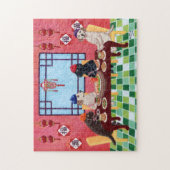 Labrador Chinese Restaurant Painting Legpuzzel (Verticaal)