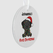 Labrador Christmas Baby First Christmas (devant)
