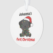 Labrador Christmas Baby First Christmas (devant)