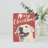 Labrador Christmas Feestdagenkaart (Staand voorkant)