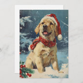 Labrador Christmas Feestdagenkaart (Voorkant / Achterkant)