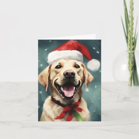 Labrador Christmas Kaart (Voorkant)