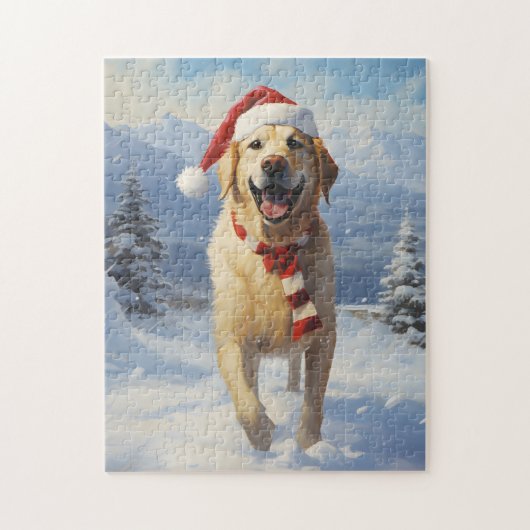 Labrador Christmas Legpuzzel (Verticaal)