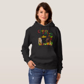 Labrador Cinco De Mayo Chocolate Black Lab Hoodie (Voorkant volledig)