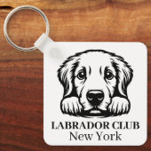 Labrador Custom Club Thema sleutelhanger (Voorkant)