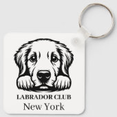 Labrador Custom Club Thema sleutelhanger (Achterkant)