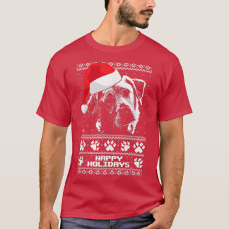 Labrador Cute Prettige feestdagen kerst T-shirt