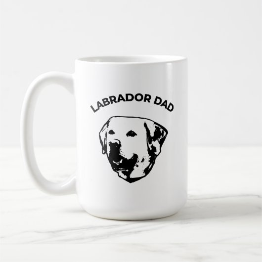 Labrador Dad Coffee Mok (Links)