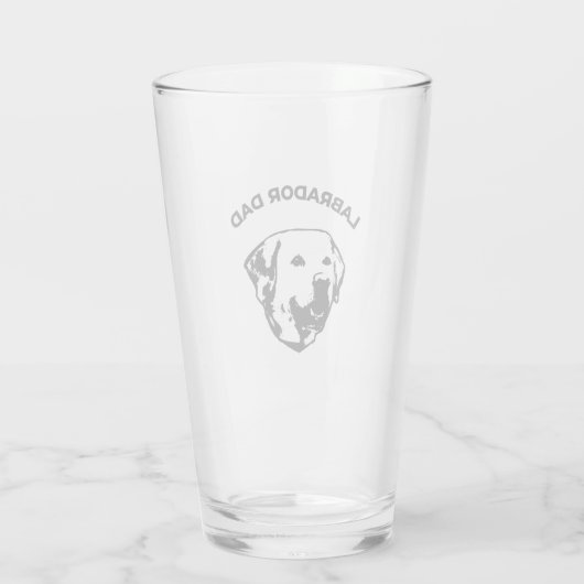 Labrador Dad Glas (Achterkant)