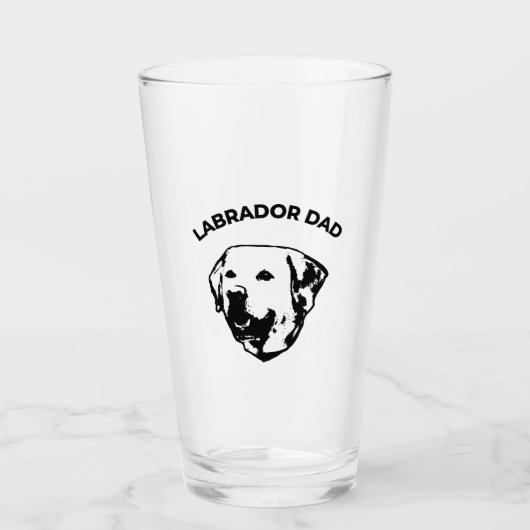 Labrador Dad Glas (Voorkant)