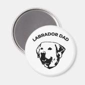 Labrador Dad Magneet (Voorkant / Achterkant)