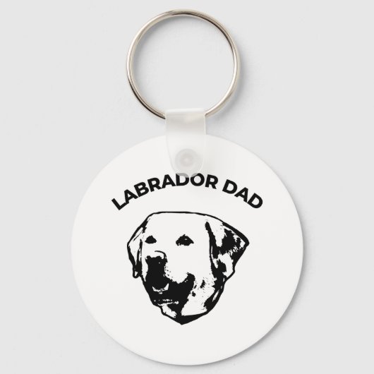 Labrador Dad Sleutelhanger (Voorkant)