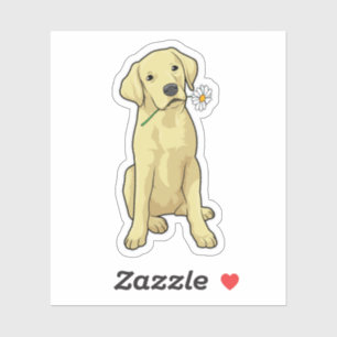 Labrador Daisy Sticker