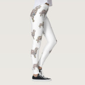 Labrador Dog Art Aangepaste Leggings (Rechts)
