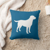Labrador Dog Baby shower Blue Boy Lab Kussen (Deken)