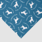 Labrador Dog Baby shower Blue Boy Lab Tissuepapier (Detail)