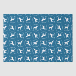 Labrador Dog Baby shower Blue Boy Lab Tissuepapier