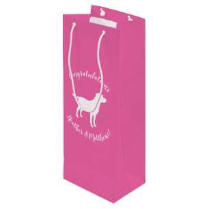 Labrador Dog Baby shower Girl Lab Roze Wijn Cadeautas