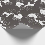 Labrador Dog Baby shower Lab Gray Gender Neutral Cadeaupapier (Hoek)
