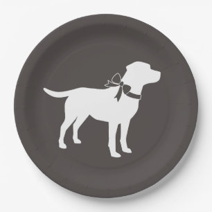 Labrador Dog Baby shower Lab Gray Gender Neutral Papieren Bordje