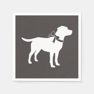 Labrador Dog Baby shower Lab Gray Gender Neutral Servet