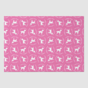 Labrador Dog Baby shower Pink Girl Lab Tissuepapier