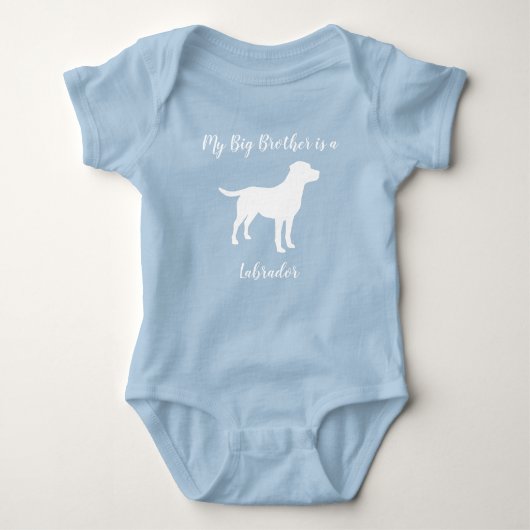 Labrador Dog Baby shower Romper (Voorkant)