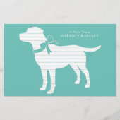 Labrador Dog Black Lab Puppy Briefpapier (Voorkant)