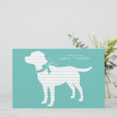 Labrador Dog Black Lab Puppy Briefpapier (Staand voorkant)