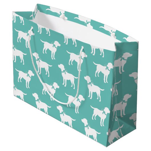 Labrador Dog Black Lab Puppy Groot Cadeauzakje (Achterkant Gekanteld)