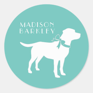 Labrador Dog Black Lab Puppy Ronde Sticker