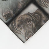 Labrador Dog Design of Animal Art Fleece Deken (Hoek)