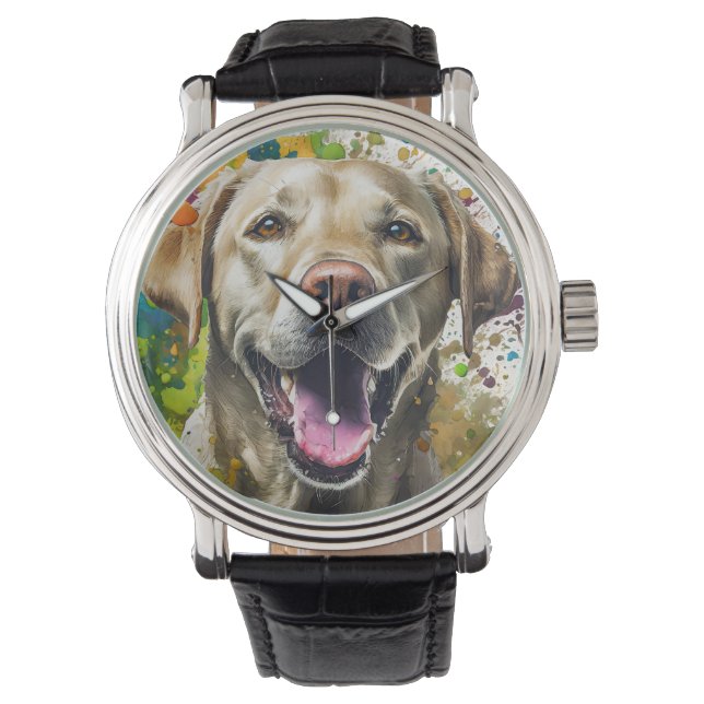 Labrador Dog Horloge (Voorkant)