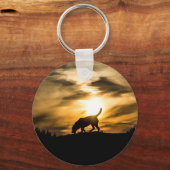 Labrador Dog Keyring Sleutelhanger (Voorkant)