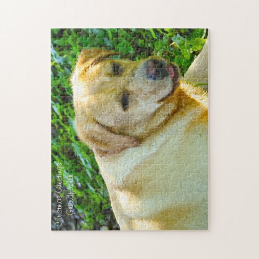 Labrador Dog. Legpuzzel (Verticaal)