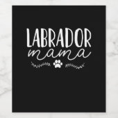 Labrador Dog Mama Wijn Etiket (Enkel label)