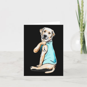 Labrador Dog Tattoo I Love Mom Moederdag Lover Kaart