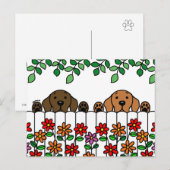 Labrador Duo die je Briefkaart ziet (Voorkant / Achterkant)