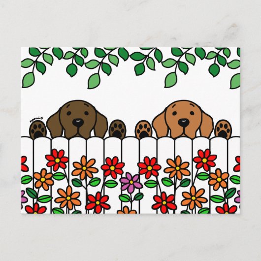 Labrador Duo die je Briefkaart ziet (Voorkant)