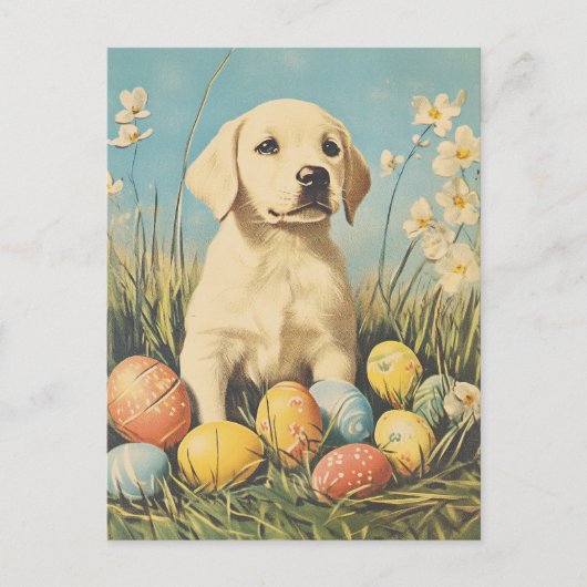 Labrador  Easter Briefkaart (Voorkant)