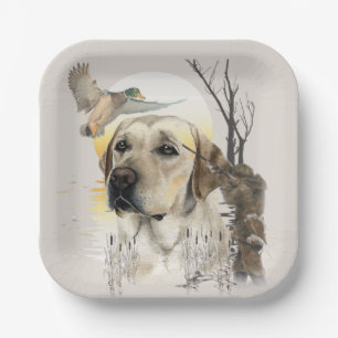 Labrador, eendenjacht papieren bordje
